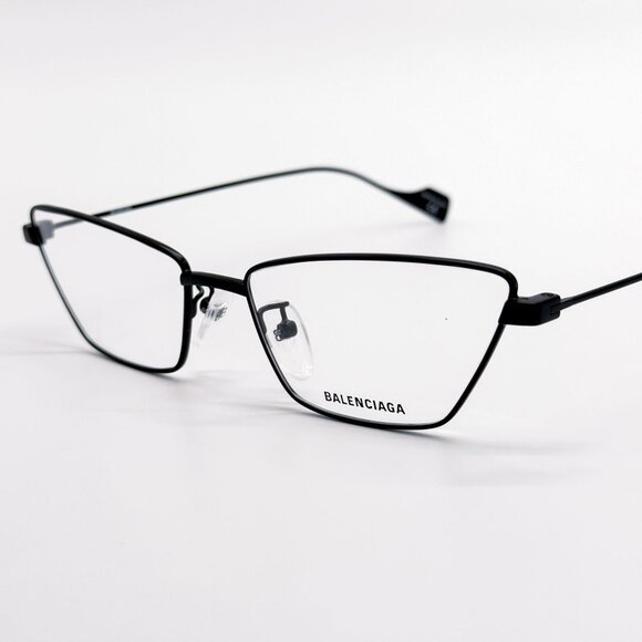 NEW BALENCIAGA EYEGLASSES BB0091O 001 CAT EYE BLACK WOMEN EYEWEAR BALENCIAGA - Picture 6 of 9